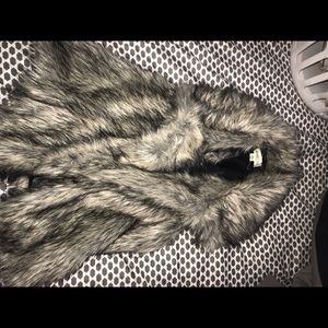 Faux fur vest